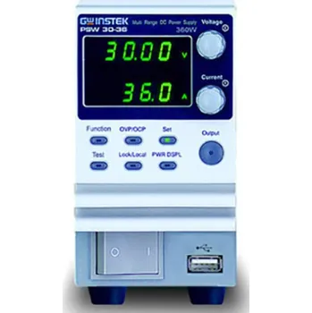 Elektrická zásuvka GW Instek PSW80-27 laboratorní zdroj s nastavitelným napětím, 0 - 80 V/DC, 0 - 27 A, 720 W, USB 1.1 zásuvka A , zásuvka