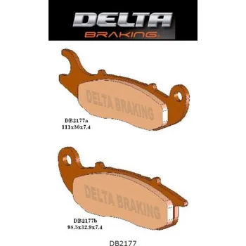 Brzdová destička DELTA BRAKING brzdové destičky KH465 HONDA CRF 230/250L, AJP PR7 přední - nahrazuje DB2177MX-D a DB2177QD-D (DELTA BRAKING brzdové destičky KH465 HONDA CRF 230/250L, AJP PR7 přední - nahrazuje DB2177MX-D a DB2177QD-D)