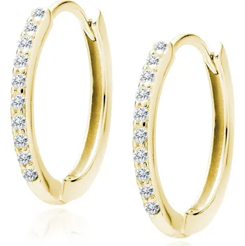 Náušnice Stříbrné náušnice HOOP GOLD Ag 925; ≤1,2 g. 5820227050