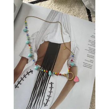 Řetízek Mishel Řetízek srdce pink