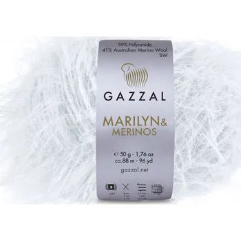 Příze Gazzal Příze Marilyn & Merinos 8251 světlounce šedá