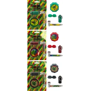 Remo 48158 Sada šlukovka + drtič tabáku + zásobník 6ks MIX