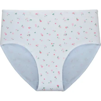 Kalhotky Dámské bavlněné kalhotky s květinkami Gaubert 9090 Barva/Velikost: bílá / L/XL