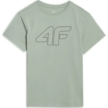 Pánské tričko Chlapecké tričko s krátkým rukávem 4F JUNIOR-TSHIRT M2325-41S-GREEN Zelená 164