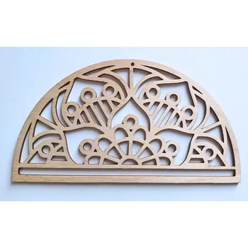 Dřevěná mandala č. 5 (Dřevěný výřez pro výrobu macramé )