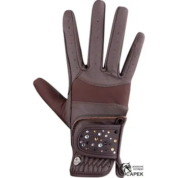 Rukavice Elt -BRILLIANT- - Hnědá - L