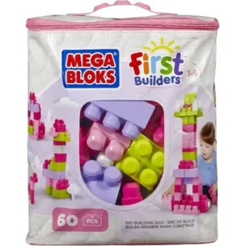 Stavebnice Mega Mega Bloks Bausteinebeutel Medium, pink (DE)