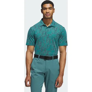 ADIDAS Polokošile Ultimate365 Textured Print S MODRÁ|ZELENÁ