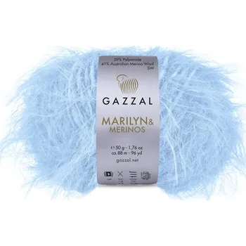 Příze Gazzal Příze Marilyn & Merinos 8279 světlounce modrá