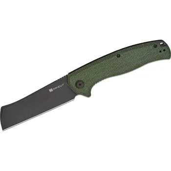 kapesní nůž Sencut Traxler Zelená Canvas Micarta Rukojeť Černě Stonewashed 9Cr18MoV Čepel Liner Lock S20057C-4