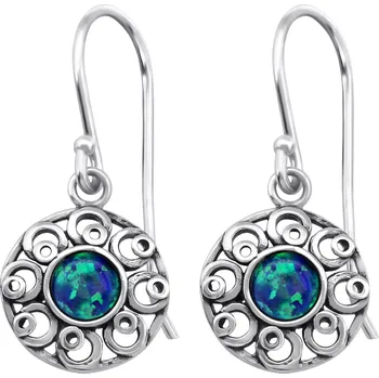 Náušnice Stříbrné visací náušnice OPÁL Ag 925; ≤1,3 g. 10 x 10 mm 5820226321