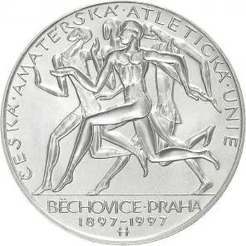 Česká republika. 200 Kč 1997. Česká amatérská atletická unie a konání nejstaršího běhu Běchovice - Praha. Běžná kvalita.
