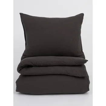 Povlečení MKLuzkoviny.cz Alexia šedé 140 x 200, 70 x 90 cm zipový uzávěr