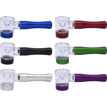 Dýmka Remo 58716 Šlukovka kov+sklo 10,5cm