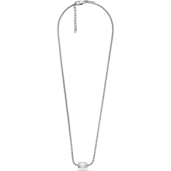 Šperk Fossil Ocelový pánský náhrdelník Icons JOF01002040 + 2 měsíce na vrácení zboží