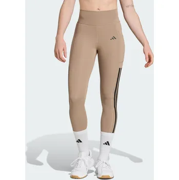 Dámské legíny ADIDAS Legíny Optime 3-Stripes Full-Length L KAŠTANOVÁ
