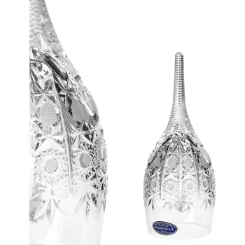 Bohemia Crystal hand cut Zvonek 19 cm bohatý ruční brus