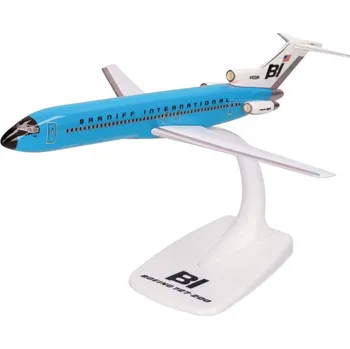 letadlo a vrtulník B727-200 Braniff Solid New Dark Blue Herpa 613996
