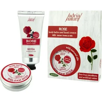 Péče o ruce Biofarm Dárkové balení krém na ruce 60ml + tělový balzám Růže 60ml