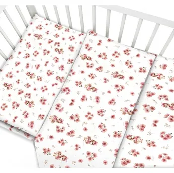 Povlečení Povlečení do postýlky, bavlna, 2D sada, Kačenky - bílá, pudrově růžová, Velikost povlečení 135x100