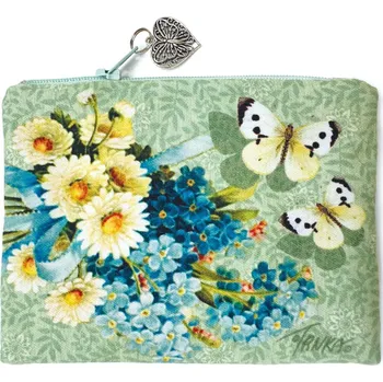 Kosmetická taška Taštička 13,5 x 10,5 cm - Pomněnky a sedmikrásky