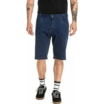 Pánské kraťasy Meatfly pánské kraťasy Just 2.0 Denim Rinse Wash | Modrá | Velikost 36