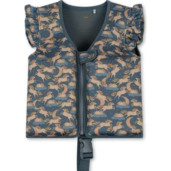 Plovací vesta KONGES SLOJD Plovací vesta NEOPRENE FRILL - UNICORN BLUE Velikost: 4-6Y