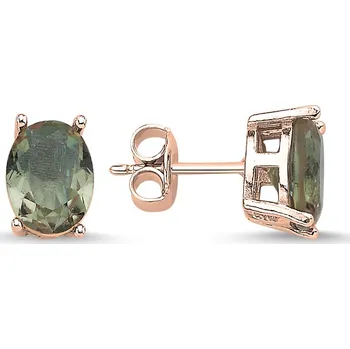 Náušnice Stříbrné náušnice SULTANIT ROSE Ag 925; ≤1,2 g. 6 x 8 mm 5820227207