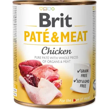 Krmivo pro psa Konzerva BRIT Paté & Meat Chicken (800g) 1 kus