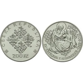 Česká republika. 200 Kč 2002. † sv. Zdislavy z Lemberka. Běžná kvalita.