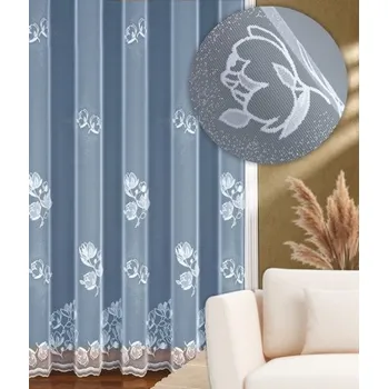 Záclona kusová Lubica výška 160cm, šíře 400cm bílá