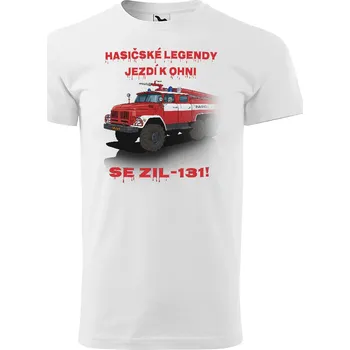 Pánské tričko Tričko ZIL-131 (Velikost: 5XL, Typ: pro muže, Barva trička: Bílá)
