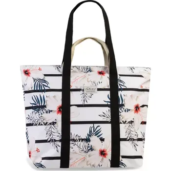 Plážová taška bílá s květy Fabrizio Summer XXL 50441-2000 - Prostorná a stylová, barevná, perfektní na pláž, bazén i nákupy | Cooltovka.cz