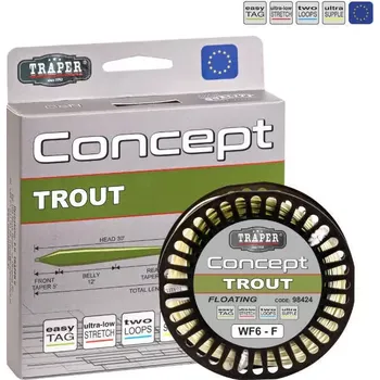 Muškařská šňůra Traper Concept Trout WF-5-F