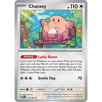 Sběratelská karetní hra Chansey MEW 113/165 - holo
