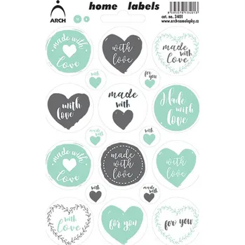 samolepka ARCH Samolepky MADE WITH LOVE