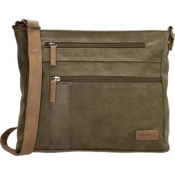 Beagles Brunete dámská crossbody kabelka dvoukomorová - olivová