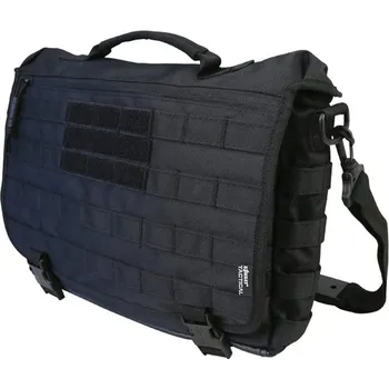 Sportovní taška KOMBAT Taška přes rameno MESSENGER střední 20 litrů ČERNÁ