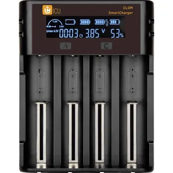 Nabíječka baterií ICU SmartCharger Nabíječka Li-Ion, NiMH, NiCd 14500, 16340, 18350 , 18650, 21700 , 26650