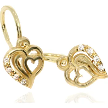 Náušnice Zlatnictví Helios Dětské náušnice pro miminka Žluté zlato