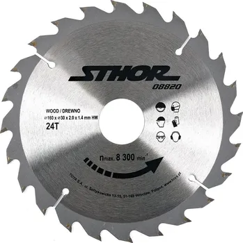 Řezný kotouč Sthor | Kotouč na dřevo 160 x 30 mm 24z TO-08820