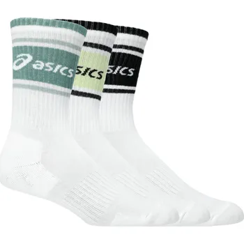 Pánské ponožky Vysoké funkční ponožky Asics LOGO SOCK CREW (3 PAIRS) šedé 3033B879-961 - 47-49 | UK 5,5 | US 6,5