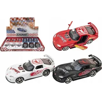autíčko Autíčka Kinsmart Dodge Viper GTS-R 1:36 12,5 cm Kov/Plast 4 Barvy Natahovací 12 kusů v Krabici