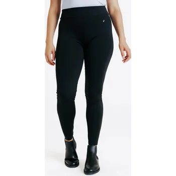 Dámské legíny FOUGANZA Dámské jezdecké legíny 500 Full Grip černé L ČERNÁ