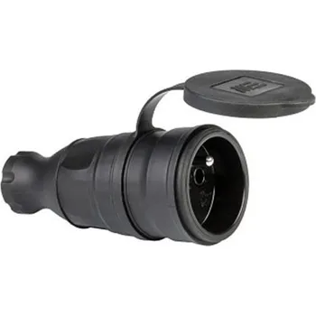 Elektrická zásuvka METE zásuvka spojovací gumová IP44/230V/16A