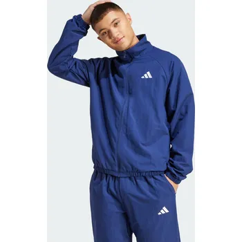 Pánské oblečení ADIDAS Větrovka Essential Small Logo Windbreaker XL BÍLÁ|MODRÁ