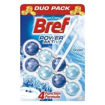 WC čistič Bref power aktiv blok duopack Ocean Breeze 2x50g