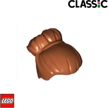 Stavebnice LEGO LEGO® Dílky na figurky LEGO Vlasy s Drdolem / 27186 Barva: Tmavě-Oranžová 27186
