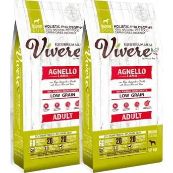 Krmivo pro psa VIVERE Adult Lamb 2 x 12 kg