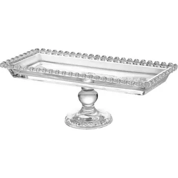 Servírovací skleněný podnos - hranatý 30 cm | Gastrokitchen